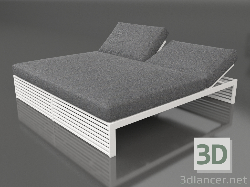 modello 3D Letto per riposo 200 (Bianco) - anteprima