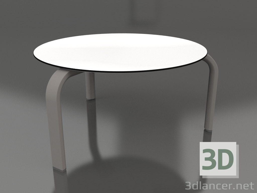 modello 3D Tavolino rotondo Ø70 (Grigio quarzo) - anteprima
