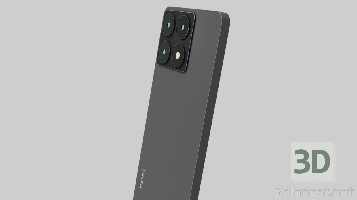 modello 3D Smartphone XIAOMI 14T TITAN NERO - anteprima