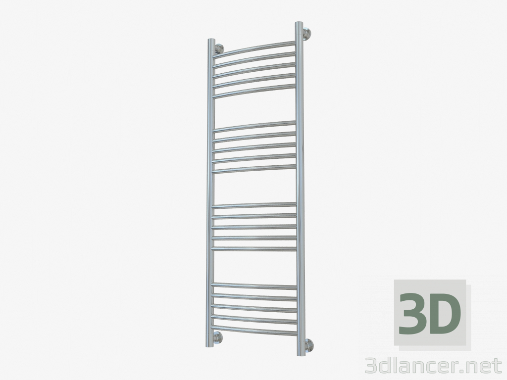 modello 3D Porta salviette riscaldato Bohemia + curvo (1200x400) - anteprima