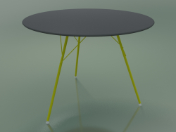 Tavolo da esterno con piano di lavoro rotondo 1816 (H 74 - P 100 cm, HPL, V37)