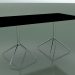 3d model Rectangular table with a double base 5704, 5721 (H 74 - 79x159 cm, Black, LU1) - preview
