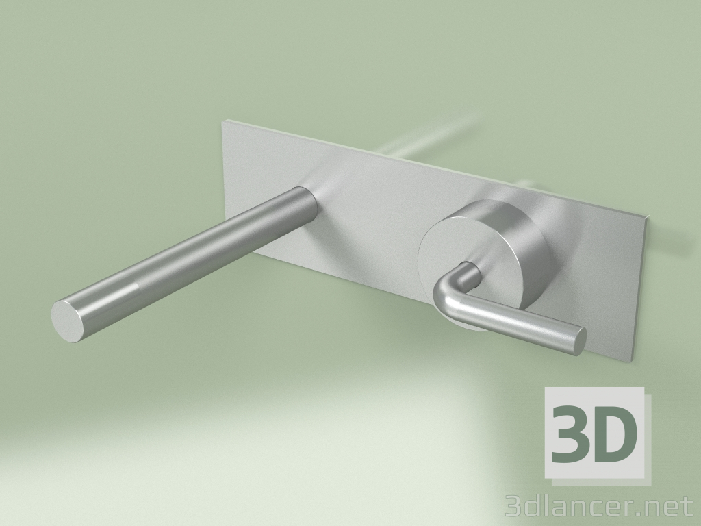 3D Modell Wandmontierter Hydro-Progressive-Mischer mit Ausguss (14 10R, AS) - Vorschau