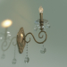 3d model Sconce Ravenna 10104-1 (antique bronze-clear crystal) - preview