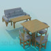 3D modeli Mutfak mobilya takımı - önizleme