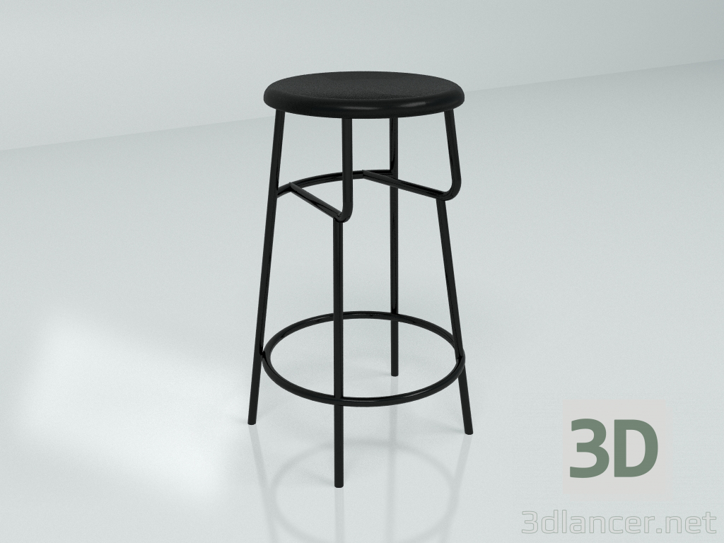 modello 3D Sgabello da bar 52° – 4° AMSTERDAM (65) - anteprima