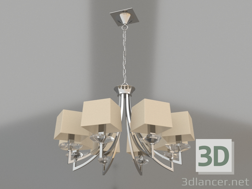 modello 3D Lampadario sospeso (0930) - anteprima