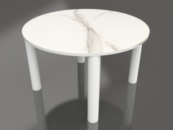 Table basse D 60 (Blanc, DEKTON Aura)