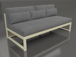 Modulares Sofa, Abschnitt 4, hohe Rückenlehne (Gold)
