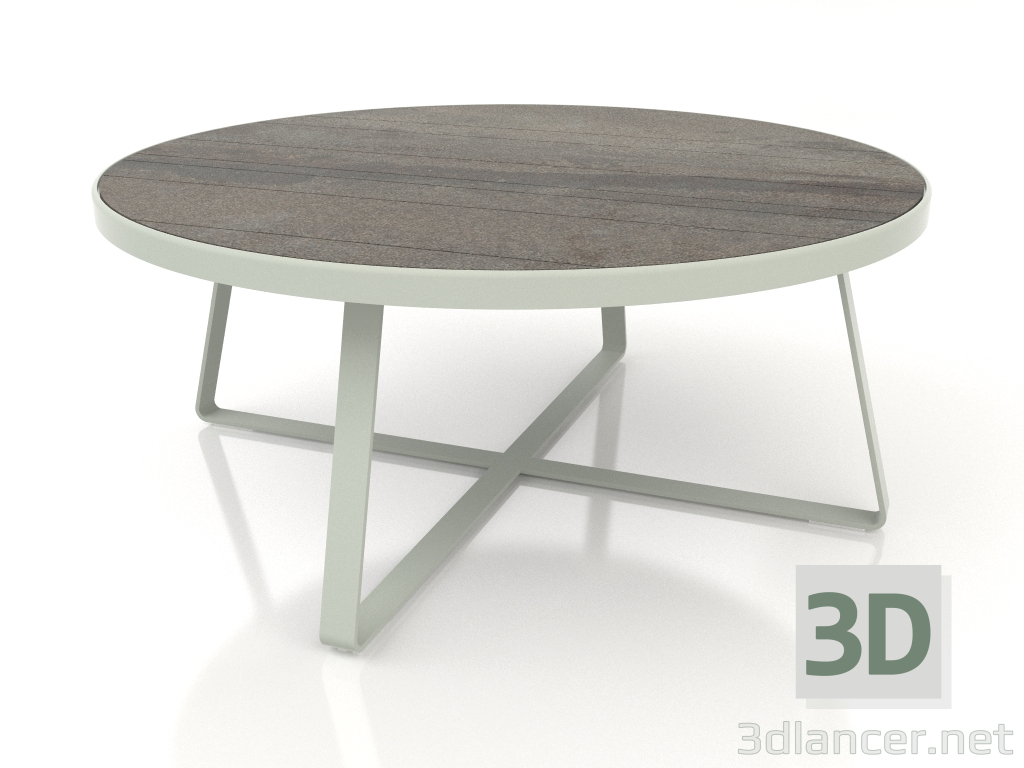 modello 3D Tavolo da pranzo rotondo Ø175 (DEKTON Radium, Grigio cemento) - anteprima