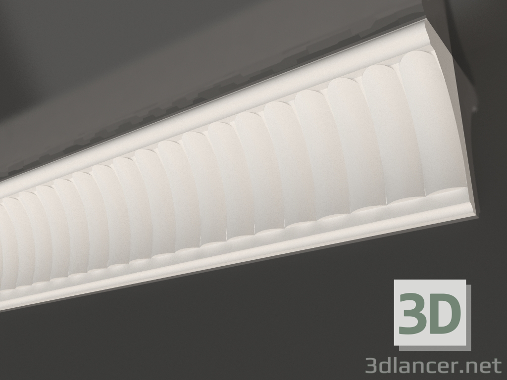 Modelo 3d Cornija de teto de gesso KL 026 (150x70x1015) - preview