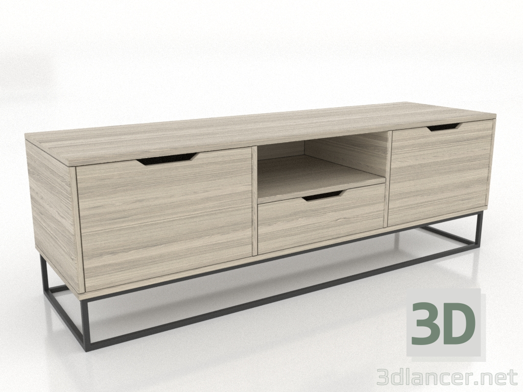 Modelo 3d Móvel de TV 1500 mm (carvalho clareado) - preview Modelo 3d Móvel de TV 1500 mm (carvalho clareado) - preview