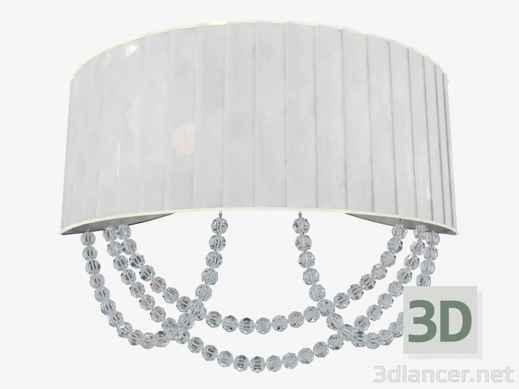 3D Modell Wandlampe (1402A weiß) - Vorschau