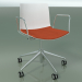 3D modeli Sandalye 0302 (5 tekerlekli, kolçaklı, LU1, koltuk minderli, PO00101) - önizleme