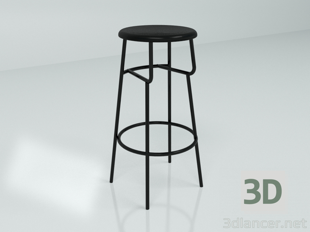 modello 3D Sgabello da bar 52° – 4° AMSTERDAM (75) - anteprima