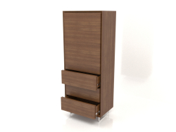 Chest of drawers TM 013 (open) (600x400x1500, wood brown light)