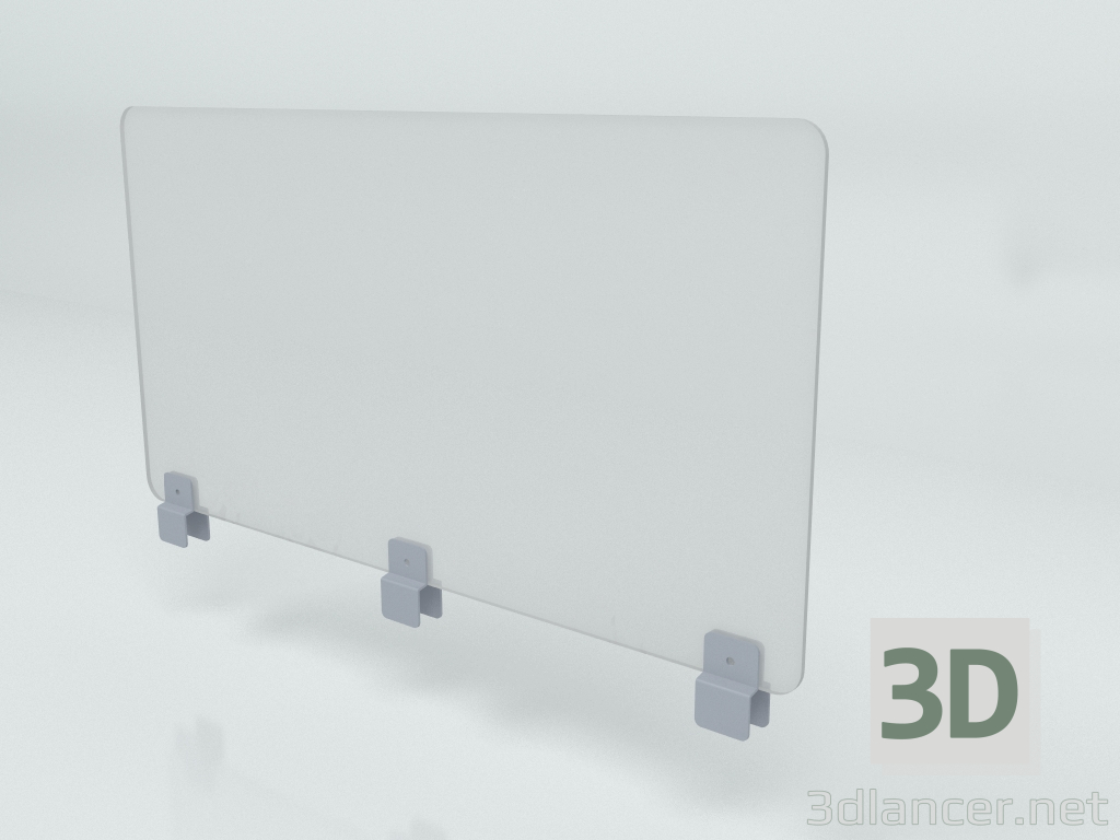 modello 3D Estensione Plexi per schermi PUX30 (800x350) - anteprima