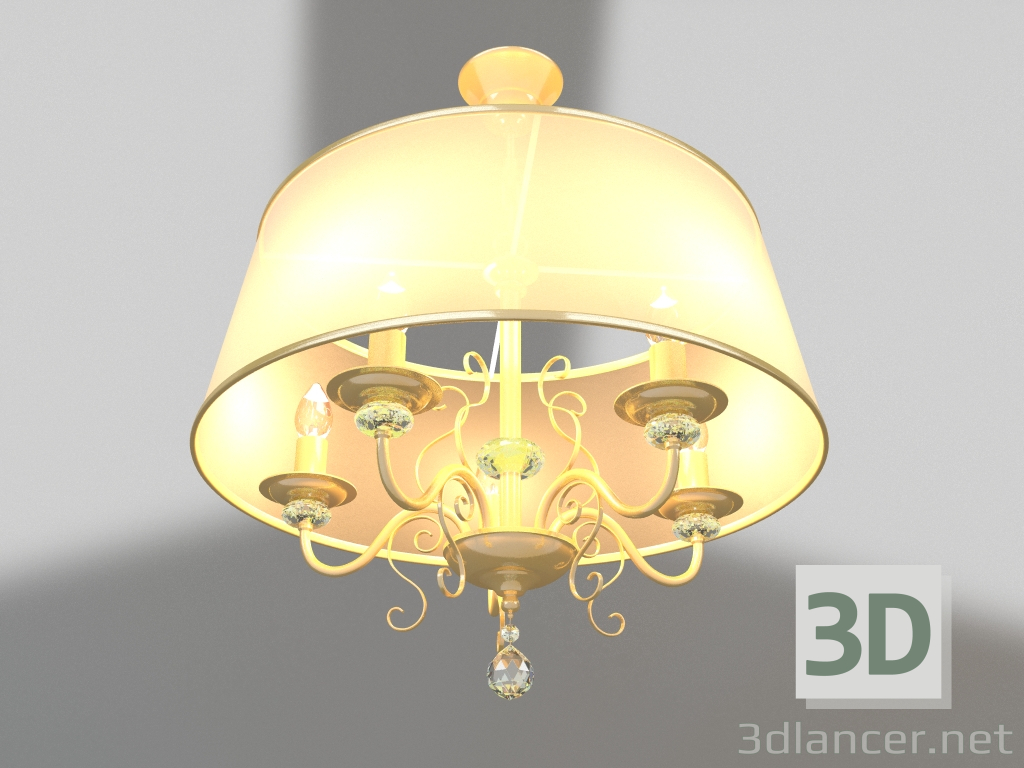 modèle 3D Lustre Driana (FR2405-PL-05C-BZ) - preview