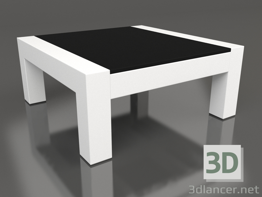 Modelo 3d Mesa lateral (Branco, DEKTON Domoos) - preview