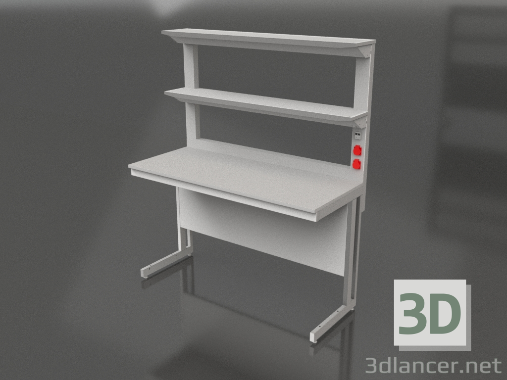 3D modeli İki raflı laboratuvar masası LK-1500 SP 900 - önizleme 3D modeli İki raflı laboratuvar masası LK-1500 SP 900 - önizleme