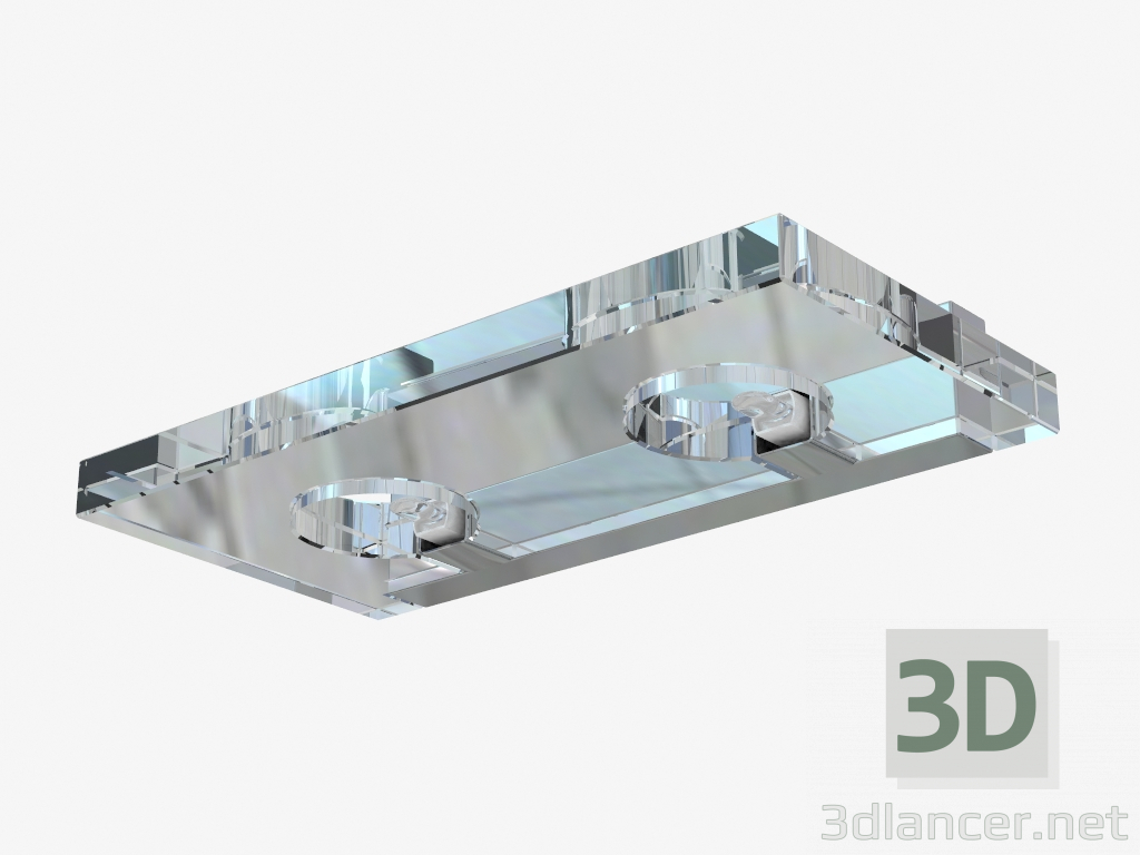 3D Modell Wandleuchte D42 D07 00 - Vorschau