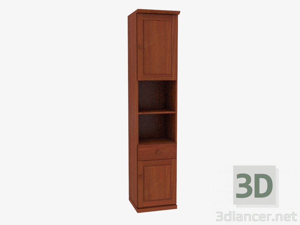 3D Modell Das Bücherregal ist schmal (4821-32) - Vorschau