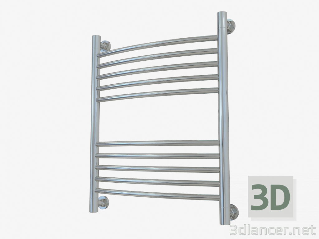modèle 3D Porte-serviettes chauffant Bohême + courbe (600x500) - preview