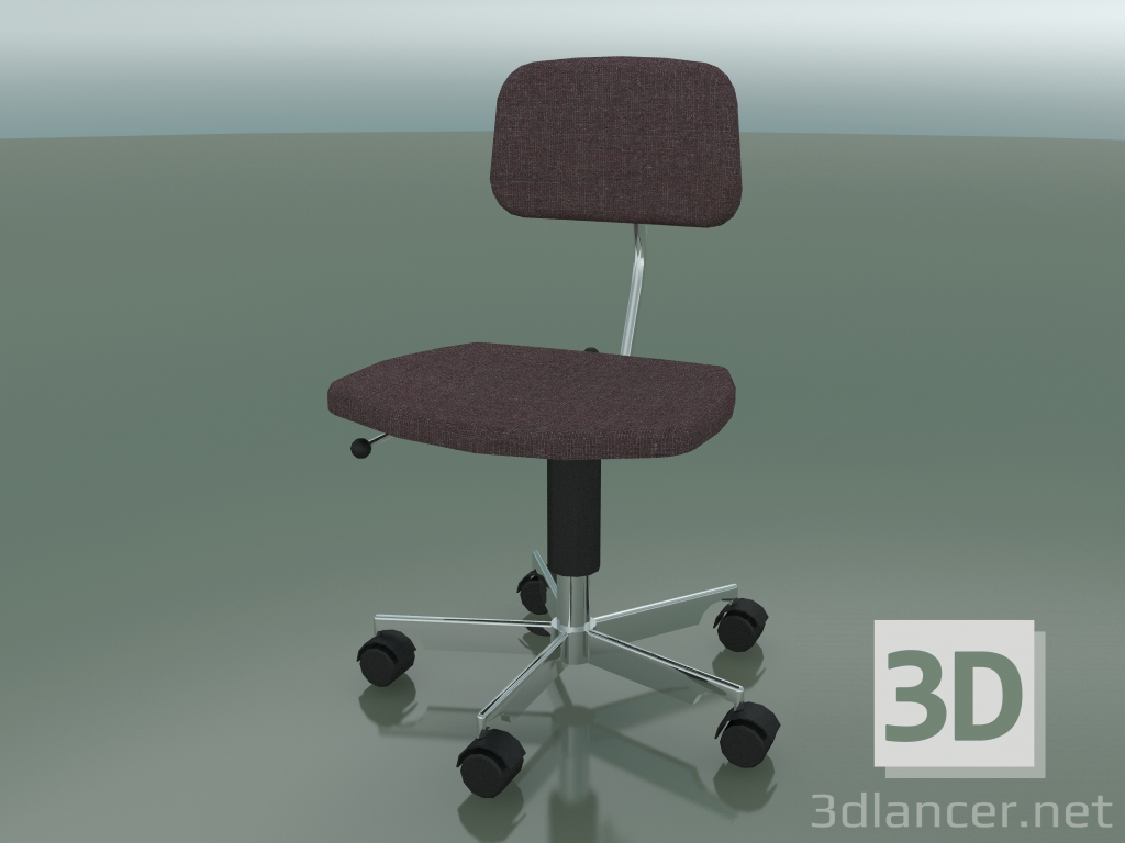 3D Modell Gepolsterter Stuhl aus Stoff (2534-A) - Vorschau