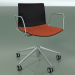 3d model Chair 0302 (5 wheels, with armrests, LU1, with seat cushion, PO00109) - preview