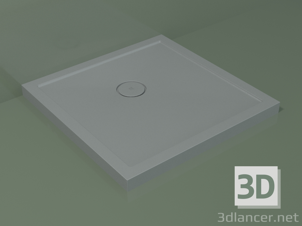 3D modeli Duş teknesi Medio (30UM0127, Gümüş Gri C35, 80x80 cm) - önizleme