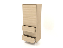 Chest of drawers TM 013 (open) (600x400x1500, wood white)