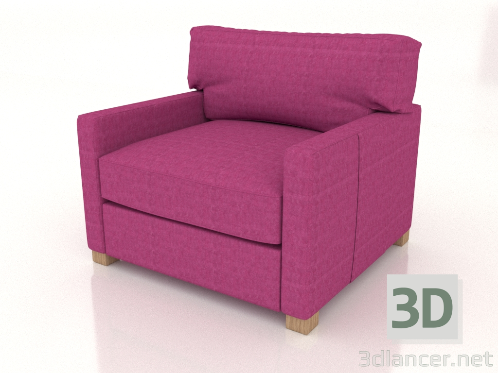 3 डी मॉडल वर्जित कुर्सी - पूर्वावलोकन