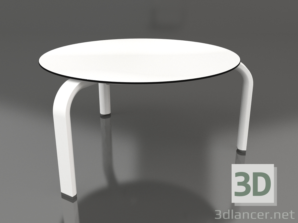 modello 3D Tavolino rotondo Ø70 (Bianco) - anteprima