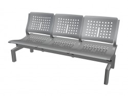 3-person bench without armrests for the conference