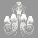 3d model Crystal chandelier (S110180 8) - preview