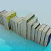3D modeli Kitap raf - önizleme