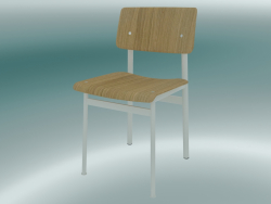 कुर्सी मचान (ओक, सफेद)