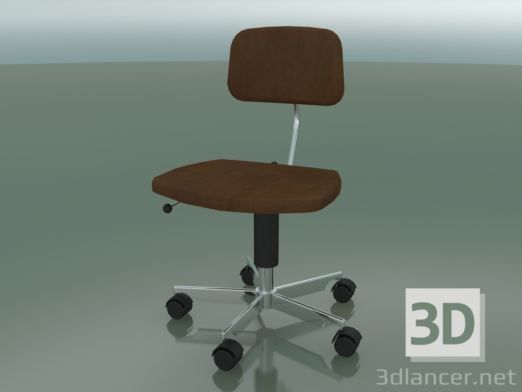 modèle 3D Chaise rembourrée en cuir (2534-A) - preview