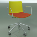 3D modeli Sandalye 0302 (5 tekerlekli, kolçaklı, LU1, koltuk minderli, PO00118) - önizleme