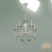 3d model Pendant chandelier Ravenna 10104-5 (white with gold-tinted crystal) - preview