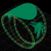anillo de escarabajo 3D modelo Compro - render