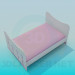 3D Modell Kinderbett für Baby Mädchen - Vorschau