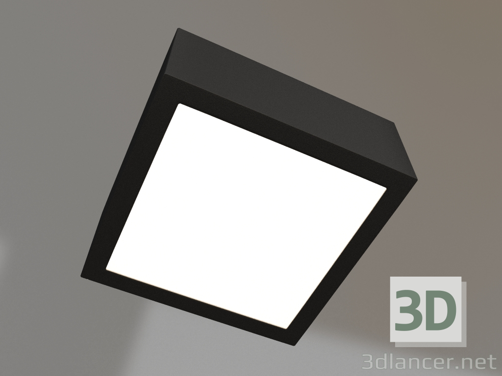 modello 3D Lampada DL-GRIGLIATO-S90x90-12W Warm3000 (BK, 90 gradi, 230) - anteprima