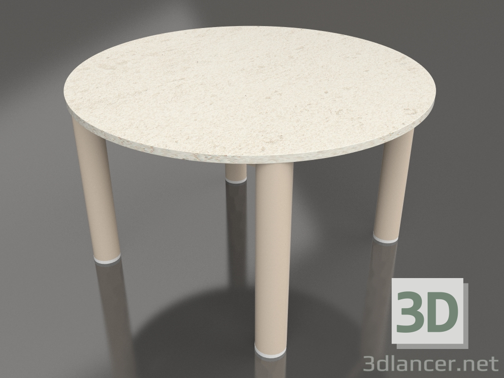 3d модель Стол журнальный D 60 (Sand, DEKTON Danae) – превью