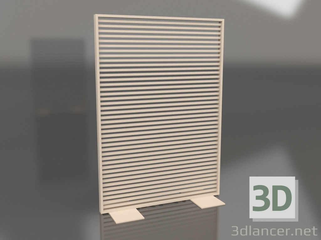 3D Modell Aluminiumtrennwand 120x170 (Sand) - Vorschau