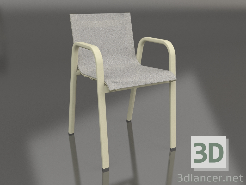 3D modeli Yemek sandalyesi (Altın) - önizleme