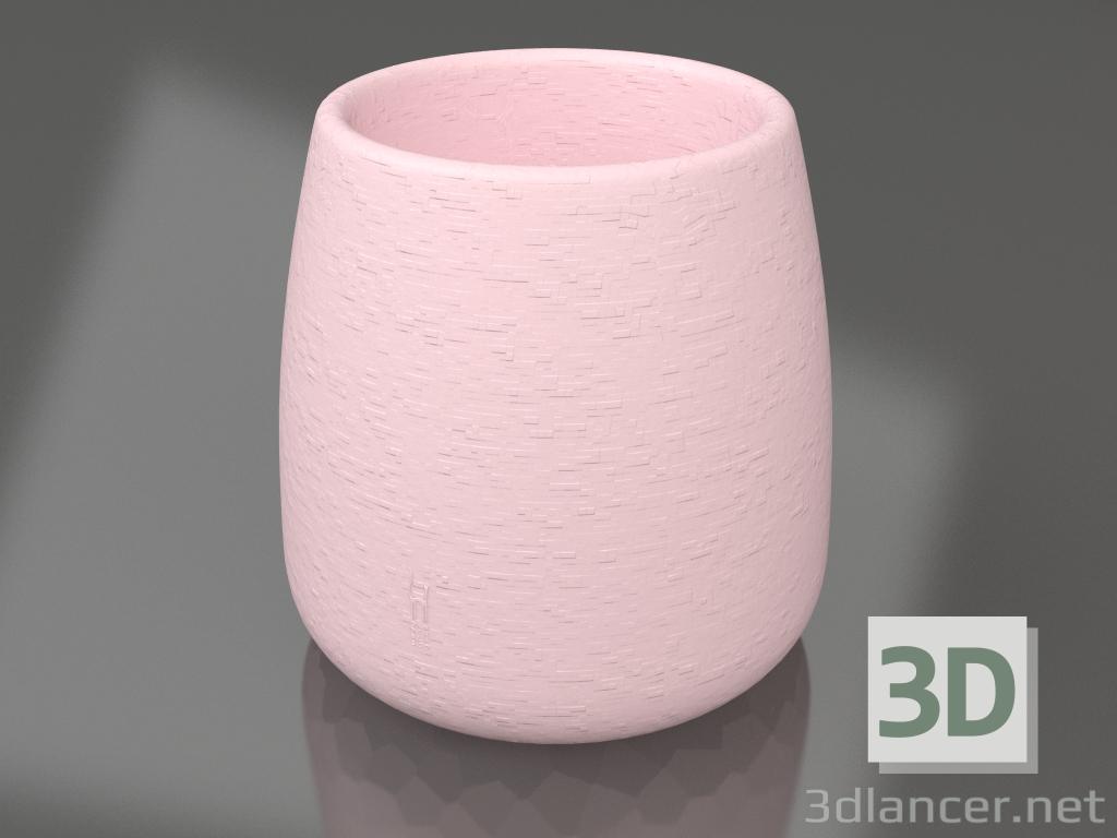 modèle 3D Pot de fleurs 1 (Rose) - preview
