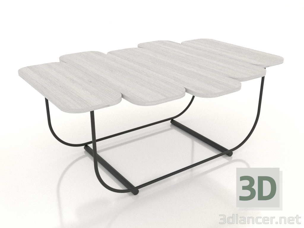 3D Modell Couchtisch (weiß RAL 9010) - Vorschau