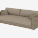3d model Modern leather sofa Cassandra (240х100х75) - preview