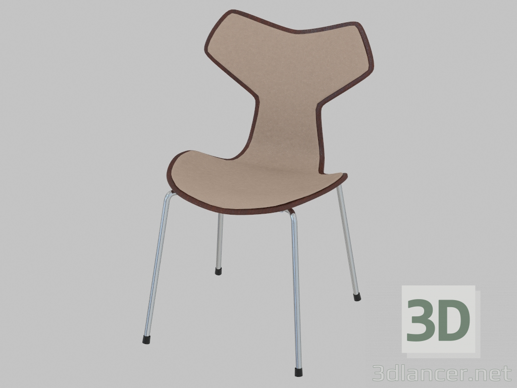 3D modeli Deri kayış Grand Prix ile sandalye - önizleme